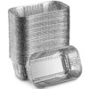 MontoPack Aluminum Disposable Loaf Pans | Deep Standard Size 6" x 3.5" Extra Thick Foil Bread Containers for Baking, Food Storage & Takeout | Eco-Friendly & Recyclable | Bulk...